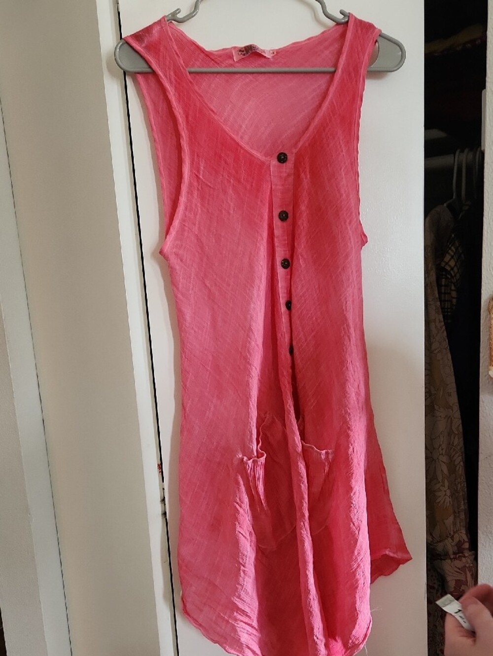 India Boutique Coral Pink Swim Coverup